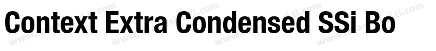 Context Extra Condensed SSi Bold Ex字体转换